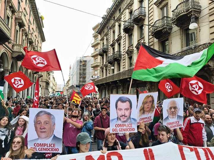 Sobre as enormes mobilizações pela Palestina na Itália